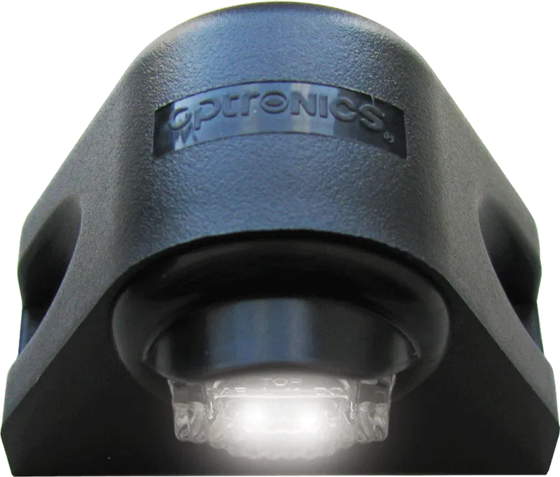 LPL12CKF2B – OPTRONICS License Plate Light, Surface Mount White LED Black Plastic Housing 12.8 Volt DC 0.03 Amp Polyc...